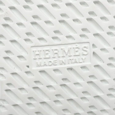 エルメス HERMES クライム 211101Z ホワイト レザー #36 スニーカー 黒 白 ハイカット