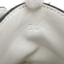 エルメス HERMES クライム 211101Z ホワイト レザー #36 スニーカー 黒 白 ハイカット