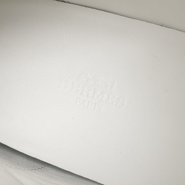 エルメス HERMES クライム 211101Z ホワイト レザー #36 スニーカー 黒 白 ハイカット