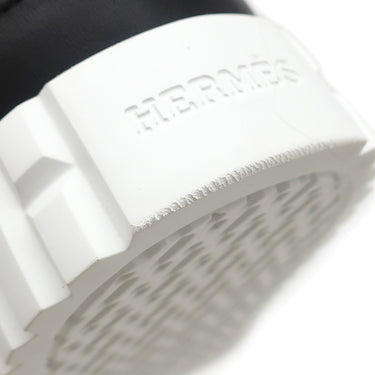 エルメス HERMES クライム 211101Z ホワイト レザー #36 スニーカー 黒 白 ハイカット