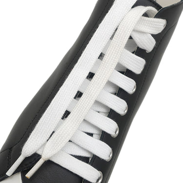 エルメス HERMES クライム 211101Z ホワイト レザー #36 スニーカー 黒 白 ハイカット