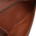 エルメス HERMES ベアンクラシック ブラウン系 アリゲーター 長財布 ゴールド金具 茶 クロコ 二つ折り財布