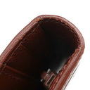 エルメス HERMES ベアンクラシック ブラウン系 アリゲーター 長財布 ゴールド金具 茶 クロコ 二つ折り財布