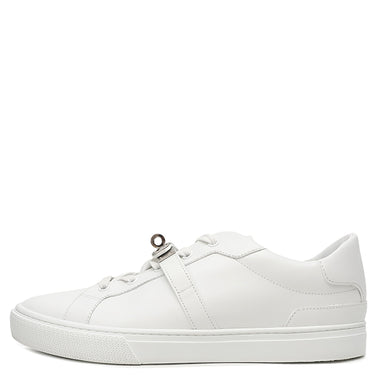 エルメス HERMES デイ H212901Z ホワイト レザー #41 スニーカー 白 ローカット ケリーバックル