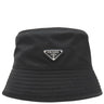 プラダ PRADA Re-Nylon バケットハット 2HC137 NERO×アクア ナイロン 14038 ハット 黒 三角ロゴプレート 帽子
