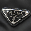 プラダ PRADA Re-Nylon バケットハット 2HC137 NERO×アクア ナイロン 14038 ハット 黒 三角ロゴプレート 帽子