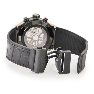 腕時計 タグホイヤー TAG Heuer カレラ ホイヤー02 クロノグラフ CBG2A50.FC6450 自動巻き メンズ K18RG×SS デイト スモセコ スケルトン