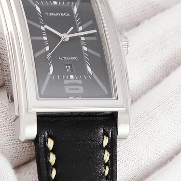 腕時計 ティファニー Tiffany & Co グランド オートマティック Z0031.68.10A10A70A 自動巻き メンズ ブラック デイト 角型
