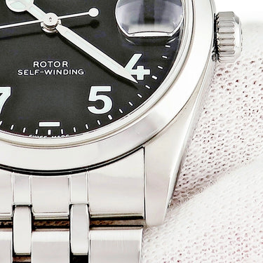 腕時計 チュードル TUDOR プリンスデイト ユニークダイアル 74000 H番 自動巻き メンズ H番 ブラック チューダー