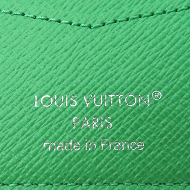 ルイヴィトン LOUIS VUITTON ポルトフォイユ スレンダー M25849 モノグラムエクリプス×グリーン レザー モノグラムエクリプスキャンバス 二つ折り財布 黒 グレー 緑 札入れ