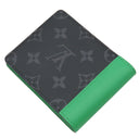 ルイヴィトン LOUIS VUITTON ポルトフォイユ スレンダー M25849 モノグラムエクリプス×グリーン レザー モノグラムエクリプスキャンバス 二つ折り財布 黒 グレー 緑 札入れ