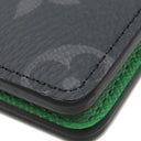 ルイヴィトン LOUIS VUITTON ポルトフォイユ スレンダー M25849 モノグラムエクリプス×グリーン レザー モノグラムエクリプスキャンバス 二つ折り財布 黒 グレー 緑 札入れ