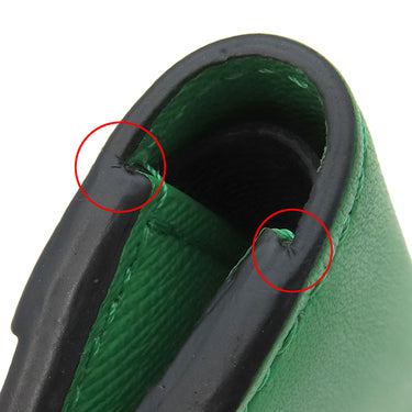 ルイヴィトン LOUIS VUITTON ポルトフォイユ スレンダー M25849 モノグラムエクリプス×グリーン レザー モノグラムエクリプスキャンバス 二つ折り財布 黒 グレー 緑 札入れ