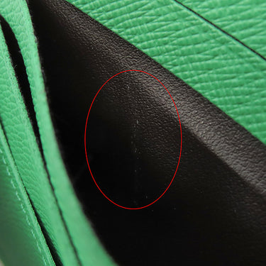 ルイヴィトン LOUIS VUITTON ポルトフォイユ スレンダー M25849 モノグラムエクリプス×グリーン レザー モノグラムエクリプスキャンバス 二つ折り財布 黒 グレー 緑 札入れ