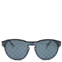 ルイヴィトン LOUIS VUITTON サングラス LVワイメア 142□00 Z1333E ブラック プラスチック サングラス シルバー金具 モノグラム ラウンドシェイプ