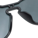 ルイヴィトン LOUIS VUITTON サングラス LVワイメア 142□00 Z1333E ブラック プラスチック サングラス シルバー金具 モノグラム ラウンドシェイプ