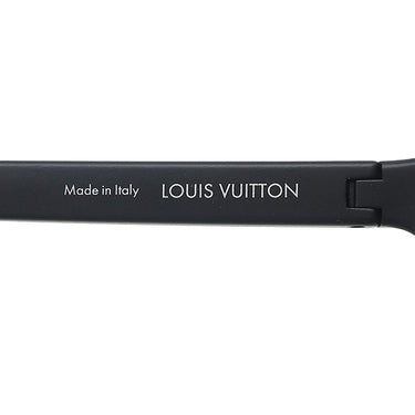 ルイヴィトン LOUIS VUITTON サングラス LVワイメア 142□00 Z1333E ブラック プラスチック サングラス シルバー金具 モノグラム ラウンドシェイプ