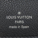 ルイヴィトン LOUIS VUITTON ポルトフォイユ ロックミニ M63921 ブラック カーフ 三つ折り財布 シルバー金具 黒 コンパクトウォレット