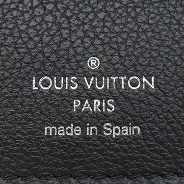 ルイヴィトン LOUIS VUITTON ポルトフォイユ ロックミニ M63921 ブラック カーフ 三つ折り財布 シルバー金具 黒 コンパクトウォレット