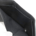ルイヴィトン LOUIS VUITTON ポルトフォイユ ロックミニ M63921 ブラック カーフ 三つ折り財布 シルバー金具 黒 コンパクトウォレット