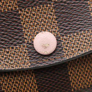 ルイヴィトン LOUIS VUITTON ポルトモネ ロザリ N64423 ローズバレリーヌ ダミエキャンバス コインケース ゴールド金具 カードケース 茶 ピンク