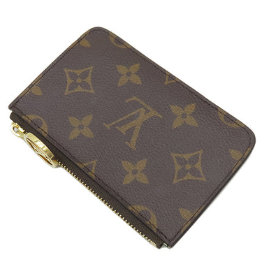 ルイヴィトン LOUIS VUITTON ポルトカルト ロミー M82939 モノグラム×グリーン モノグラムキャンバス カードケース ゴールド金具 茶 緑 フラグメントケース