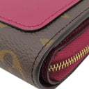 ルイヴィトン LOUIS VUITTON ポルトフォイユ ルー M82377 フューシャ モノグラムキャンバス 二つ折り財布 ゴールド金具 ミニ財布 ピンク