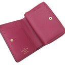 ルイヴィトン LOUIS VUITTON ポルトフォイユ ルー M82377 フューシャ モノグラムキャンバス 二つ折り財布 ゴールド金具 ミニ財布 ピンク