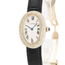 腕時計 カルティエ Cartier ベニュワール SM GGC98000 クオーツ レディース K18YG無垢 ダイヤ オーバル ヴィンテージ 青針