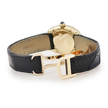 腕時計 カルティエ Cartier ベニュワール SM GGC98000 クオーツ レディース K18YG無垢 ダイヤ オーバル ヴィンテージ 青針