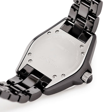 腕時計 シャネル CHANEL J12 H1634 クオーツ レディース ダイヤ 純正ルビー ブラックセラミック 黒 逆回転防止ベゼル デイト