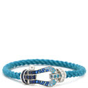 フレッド FRED フォース10 ラージモデル リヴィエラブルー×ホワイトゴールド K18WG ダイヤモンド サファイア(ダークブルー/ブルー/ライトブルー) トパーズ アクアマリン ステンレスケーブル ブレスレット ダイヤ サファイア トパーズ アクアマリン Au750 18K 18金 ステンレスケーブル