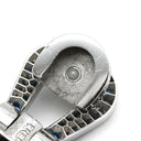 フレッド FRED フォース10 ラージモデル リヴィエラブルー×ホワイトゴールド K18WG ダイヤモンド サファイア(ダークブルー/ブルー/ライトブルー) トパーズ アクアマリン ステンレスケーブル ブレスレット ダイヤ サファイア トパーズ アクアマリン Au750 18K 18金 ステンレスケーブル