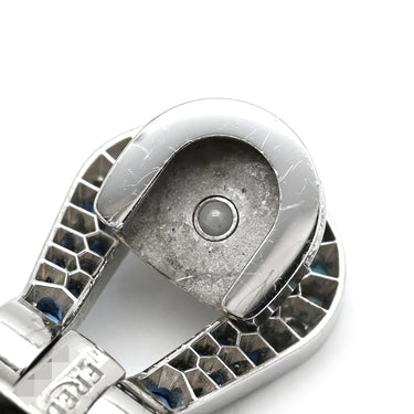 フレッド FRED フォース10 ラージモデル リヴィエラブルー×ホワイトゴールド K18WG ダイヤモンド サファイア(ダークブルー/ブルー/ライトブルー) トパーズ アクアマリン ステンレスケーブル ブレスレット ダイヤ サファイア トパーズ アクアマリン Au750 18K 18金 ステンレスケーブル