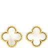 ヴァンクリーフアーペル Van Cleef & Arpels スウィート アルハンブラ VCARA44800 パールホワイトXイエローゴールド K18YG マザーオブパール ピアス 750YG 18K