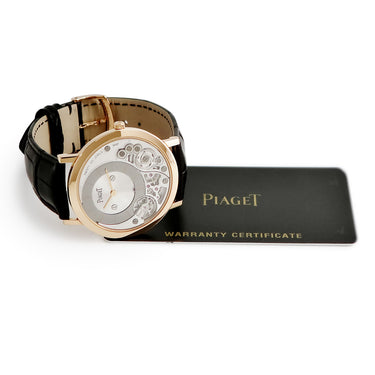 腕時計 ピアジェ PIAGET アルティプラノ ウルトラシン G0A39110 手巻き メンズ OH済 K18PG無垢 スケルトン オフセンター 世界最薄