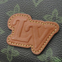 ルイヴィトン LOUIS VUITTON アヴェニュー スリングバッグ M46344 ブラック×グリーン×ネイビー レザー モノグラムレコードキャンバス ボディバッグ シルバー金具 黒 緑 紺 LVフォールコレクション