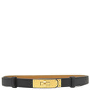 エルメス HERMES ケリー 18 ブラック ヴォーエプソン GP ベルト ゴールド金具 新品 未使用 黒 ターンロック金具 スライド調節