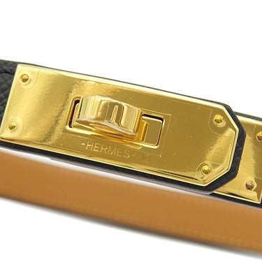 エルメス HERMES ケリー 18 ブラック ヴォーエプソン GP ベルト ゴールド金具 新品 未使用 黒 ターンロック金具 スライド調節