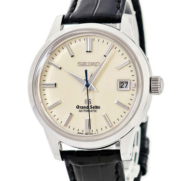 腕時計 グランドセイコー Grand Seiko メカニカル SBGR061 9S65-00D0 自動巻き メンズ アイボリー デイト バー シースルーバック