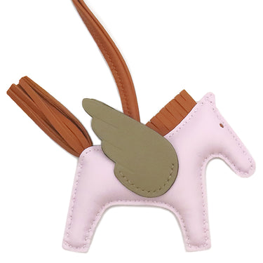 エルメス HERMES ロデオPM ペガサス モーヴペール×パンデピス×ベージュマルファ アニョーミロ バッグチャーム ピンク 茶 ベージュ