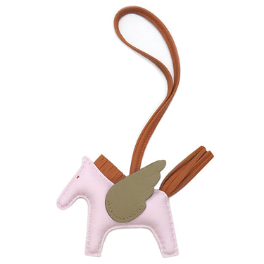 エルメス HERMES ロデオPM ペガサス モーヴペール×パンデピス×ベージュマルファ アニョーミロ バッグチャーム ピンク 茶 ベージュ