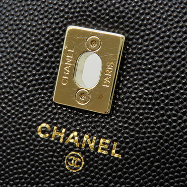 シャネル CHANEL マトラッセ クラシックフォンホルダー チェーンクラッチ AP4402 B18715 94305 ブラック カーフ キャビアスキン 2WAYバッグ ゴールド金具 黒 チェーンショルダー