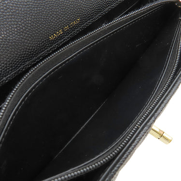 シャネル CHANEL マトラッセ クラシックフォンホルダー チェーンクラッチ AP4402 B18715 94305 ブラック カーフ キャビアスキン 2WAYバッグ ゴールド金具 黒 チェーンショルダー