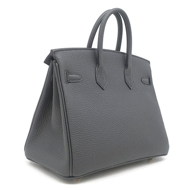 エルメス HERMES バーキン25 プロン トゴ ハンドバッグ ゴールド金具 新品 未使用 ダークグレー