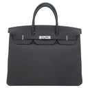 エルメス HERMES バーキン40 ブラック トゴ ハンドバッグ シルバー金具 黒