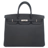 エルメス HERMES バーキン40 ブラック トゴ ハンドバッグ シルバー金具 黒