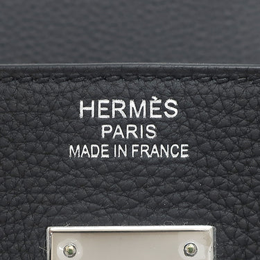 エルメス HERMES バーキン40 ブラック トゴ ハンドバッグ シルバー金具 黒