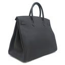 エルメス HERMES バーキン40 ブラック トゴ ハンドバッグ シルバー金具 黒