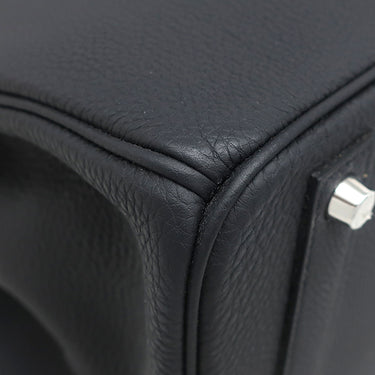 エルメス HERMES バーキン40 ブラック トゴ ハンドバッグ シルバー金具 黒